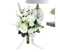 Bouquets de mariée pour mariage | Bouquets de mariage artificiels pour mariée | Centre de table décoratif pour demoiselle d'honneur, église, réception, cérémonie, séance photo, Saint-Valentin, fête