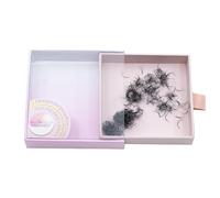 Bouquets en Vrac pour volume russe extensions de cils une pause poudree boîte de 500 pcs 3D, 5D ou 6D 0.07 CC ou D 8mm, 9mm, 10mm, 11mm, 12mm, 13mm, 14mm ou 15mm qualité supérieurs (3D 0.07 CC, 11mm)