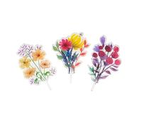 Bouquets Fleurs Pour Mini Vases 3 Pièces