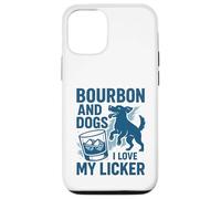 Bourbon and Dogs I Love My Licker Bourbon Drinking Girl Coque pour iPhone 12/12 Pro