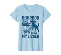 Bourbon and Dogs I Love My Licker Bourbon Drinking Girl T-Shirt