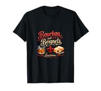 Bourbon et Beignets Louisiana Southern Gothic Graphic T-Shirt