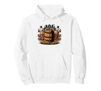 Bourbon Single Barrel Art Etiquette Illustration FUT Whiskey Sweat à Capuche