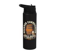 Bourbon Whiskey Drinker Tasting Distillery Bar Lover Men Stainless Steel Insulated Water Bottle