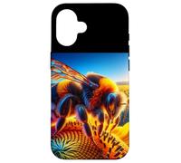 Bourdon dans Les tournesols en Gros Plan Coque pour iPhone 16