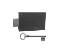 BOURG - Pène dormant noire MC horizontale - Coffre 140 x 92 mm - gauche