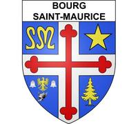 Bourg-Saint-Maurice 73 ville sticker blason écusson autocollant adhésif - Taille : 17 cm