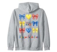 Bourgogne Franche Comté Coquette Bow Girls Sweat à Capuche