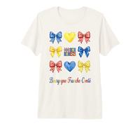 Bourgogne Franche Comté Coquette Bow Girls T-Shirt Haut de Gamme
