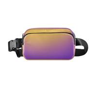 Bourgogne Sky Sac banane tendance pour femmes, hommes, adolescents, petit sac banane avec sangle réglable pour le cyclisme et la randonnée, Contraste royal, 1 size