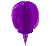 Bourguignon CAC03BOU092VLET Cactus décoratif boule 9,2 cm Violet