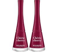 Bourjois 1 Seconde Vernis à Ongles 008 Chérie Cherry, 9 ml - Pinceau Panoramique Anti-Débordement, Application Facile, Couleur Intense lot de 6