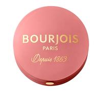 BOURJOIS - Boîte Ronde Blush 74 Rose Ambre - Piceau & Miroir Intégré - Technologie Fard Cuit - Texture Fine & Légère - Facile À Estomper - Parfum Gourmand