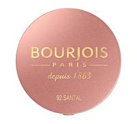 BOURJOIS - Boîte Ronde Blush 92 Santal - Piceau & Miroir Intégré - Technologie Fard Cuit - Texture Fine & Légère - Facile À Estomper - Parfum Gourmand