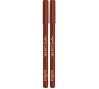 Bourjois Crayons à lèvres Velvet Contour, 12 Brunette, redéfinit les lèvres, texture crémeuse mate, application précise, beurre de karité, tenue longue durée jusqu’à 8 heures 1,14 g (Lot de 2)
