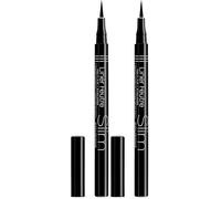Bourjois - Eyeliner - Liner Feutre Slim - Pointe feutre - Ultra fin - 16 Black - 0,8 ml (Lot de 2)