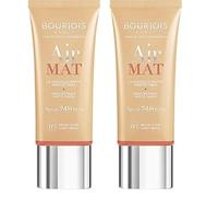 Bourjois - Fond de Teint Air Mat 24H - Beige Clair - 30 ml (Lot de 2)