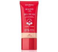 Bourjois Healthy Mix, 01 Ivoire, BB Crème, Fond de teint en crème, Couvrance et hydratation toute la journée, Vitamines C, E et B5, Formule clean et vegan, 30 ml
