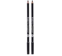 Bourjois Khôl & Contour Crayon Yeux - Formule douce et fondante, Tenue jusqu'à 16h, Fini mat - 01 NOIR-ISSIME XL (Lot de 2)