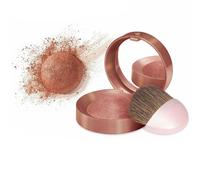 BOURJOIS - Boîte Ronde Blush 92 Santal - Piceau & Miroir Intégré - Technologie Fard Cuit - Texture Fine & Légère - Facile À Estomper - Parfum Gourmand