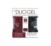 BOURJOIS PARIS - LE DUO GEL VERNIS A ONGLES - 08 CHERRY D'AMOUR - 2X 10 ml