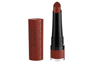 BOURJOIS - Rouge À Lèvres Rouge Velvet The Lipstick 12 Brunette - Ultra Pigmenté - Fini Mat Intense - Longue Tenue 24H - Applicateur Précis - Sensation Lèvres Nues