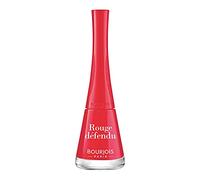 BOURJOIS - Vernis À Ongles 1 Seconde 44 Rouge Défendu - Séchage Rapide En 50 Secondes - Pinceau Panoramique Anti Débordement - Application Facile - Couleur Intense - 9 ml