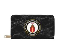 Bourse Pochette Armée Américaine, 63E Division D'Infanterie, Retraité Cuir Portefeuille Imprimé Fille Pochette Souple Coin Purse Wallet pour Mère, Garcon, Ami