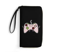 Bourse Pochette Contrôleur De Jeu Vidéo Coin Purse Wallet Vintage Porte-Feuille en Cuire Souple Porte Monnaie Femme pour La Fille, Ami, Enfant