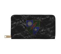 Bourse Pochette Insigne Distinctif De L'Unité du 75E Régiment Coin Purse Wallet Imprimé Fille Pochette Élégant Cuir Portefeuille pour Ami, Homme, Femme