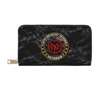 Bourse Pochette Vétéran De La 27E Division D'Infanterie Fille Pochette Original Retro Cuir Portefeuille Exquis Porte Monnaie Femme pour Garcon, Fille, Ami