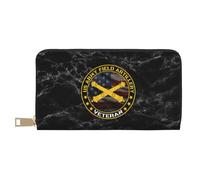 Bourse Pochette Vétéran De L'Artillerie De Campagne De L'Armée Américaine Femme Pouch Bourse Imprimé Cuir Portefeuille De Nombreux Emplacements pour Cartes Porte Monnaie Femme pour Mère