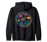 Bourse Trading Vendeurs Années 90 Look Retrowave Sweat à Capuche