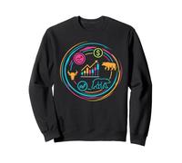 Bourse Trading Vendeurs Années 90 Look Retrowave Sweatshirt