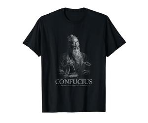 Boursier de philosophie de la Sagesse Antique Confucius T-Shirt Graphique avec Valeur