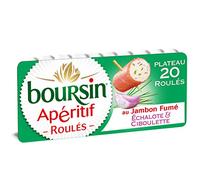Boursin Apéritif Les Roulés Jambon Fumé Echalote & Ciboulette 100 g