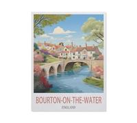 Bourton on The Water England，Jigsaw Puzzles for Adults 1500 Piece, Classic Puzzle Teens Boys Girls Puzzles Sturdy Tight Fitting Pieces,Letters on Back for Ideal Challenging and Gift（57x87cm）-DZ12