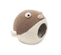Bousige Panier pour Chien, Puppy Cat Dog Cave House, Mignon literie du Peluche Aire de Repos en chenil en intérieur lit for Animaux de Compagnie de lit for Animaux de Compagnie(Brown)
