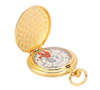 Boussole 3n Laiton Portable Boussole de Montre de Poche avec Anneau Porte-clés Outil de Navigation pour La Randonnée en Plein Air