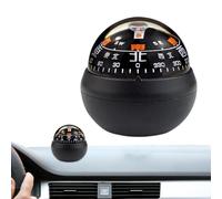 Boussole à bille pour tableau de bord de voiture | Guide de direction de navigation avec double cadran | Boussole lumineuse pour tableau de bord de voiture, bateau, véhicule extérieur