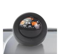 Boussole à boule pour tableau de bord de voiture, guide de direction de navigation avec double cadrans, design lumineux, boussole, pour bateaux, véhicules, extérieur, 4,1 x 3,8 cm