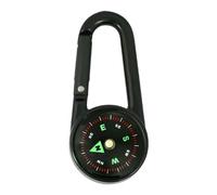 Boussole à clipser pour la randonnée, petit porte-clés boussole, Clip extérieur sur la boussole porte-clés, Accessoire de sac à dos avec cadran rotatif pour l'alpinisme, la randonnée, le camping, l'ex