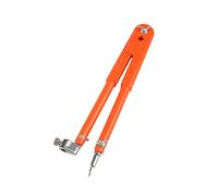 Boussole à crayon de charpentier de grande taille - Grand diamètre - Séparateurs réglables - Marquage et traçage pour le travail du bois - Boussole de dessin professionnelle pour ensemble de géométrie