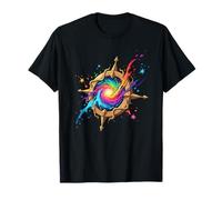 Boussole à Portail Magique Rainbow Galaxy Swirl T-Shirt