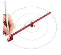 Boussole à tracer pour le travail du bois, 300 mm en alliage d'aluminium, règle de cercle, règle de dessin de cercle, règle de dessin de cercle, outil de marquage de cercle