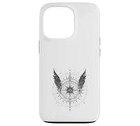 Boussole Ailée Œil Mystique Occultisme Sombre Coque pour iPhone 13 Pro
