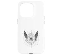Boussole Ailée Œil Mystique Occultisme Sombre Coque pour iPhone 15 Pro