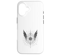 Boussole Ailée Œil Mystique Occultisme Sombre Coque pour iPhone 16