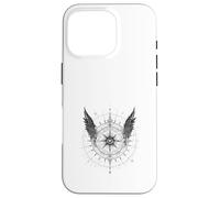 Boussole Ailée Œil Mystique Occultisme Sombre Coque pour iPhone 16 Pro