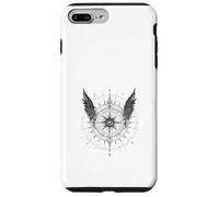 Boussole Ailée Œil Mystique Occultisme Sombre Coque pour iPhone 7 Plus/8 Plus